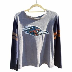 UTSA Roadrunners PINK Victoria's Secret Sequin Jersey Pullover Large